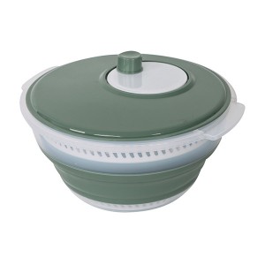 FOLDABLE MANUAL SALAD SPINNER