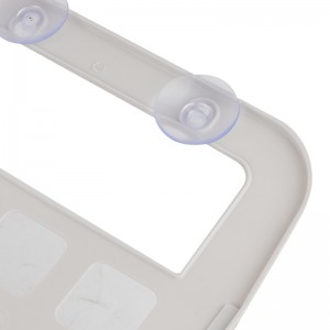Plastic Hanging Laundry Basket with Two Suckers